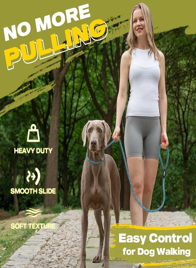 Fida Durable Slip Lead Dog Leash, 6 FT x 3/8" Heavy Duty Comfortable Strong Rope Slip Lead for Small Dogs and Puppies, No Pull Pet Training Lead with Highly Reflective(3/8", Blue) - Image 2